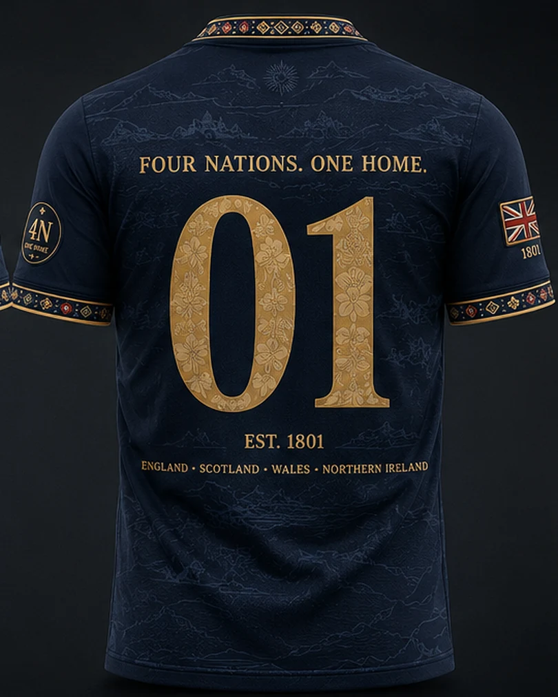 Back view of the Union 01 Jersey